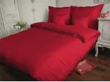Jednobarwna pościel satynowa  Carmen 160x200 Czerwony  029